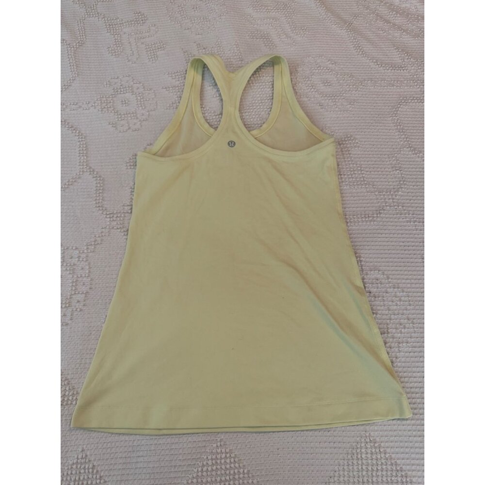 Lululemon Tank Top Womens Size S Yellow Racerback Athletic Yoga Workout Top - Picture 3 of 6